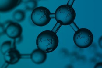 Blue graphic of genetic material