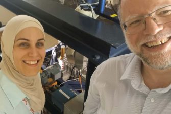 Tina Baradaran (left) visited the CROCUS