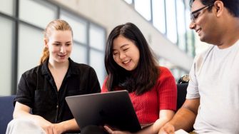 Students learning in the Science facilities at the UNSW Kensington campus