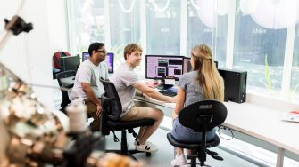 Students learning in the Science facilities at the UNSW Kensington campus