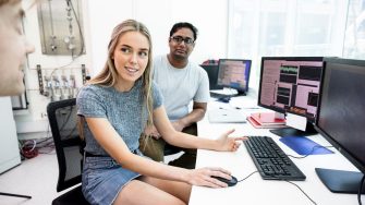 Students learning in the Science facilities at the UNSW Kensington campus