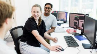 Students learning in the Science facilities at the UNSW Kensington campus