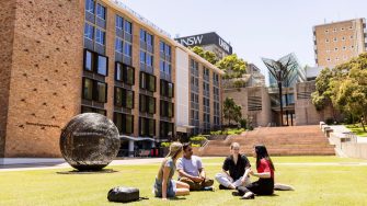 Students learning in the Science facilities at the UNSW Kensington campus