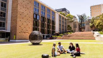 Students learning in the Science facilities at the UNSW Kensington campus