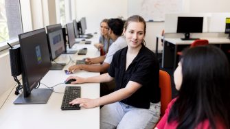 Students learning in the Science facilities at the UNSW Kensington campus