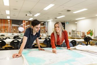Students learning in the Science facilities at the UNSW Kensington campus