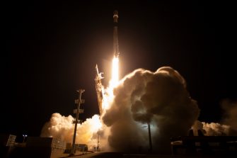 A SpaceX Falcon 9 rocket launches with the Surface Water and Ocean Topography (SWOT) spacecraft onboard, Friday, Dec. 16, 2022, from Space Launch Complex 4E at Vandenberg Space Force Base in California. Jointly developed by NASA and Centre National D'Etudes Spatiales (CNES), with contributions from the Canadian Space Agency (CSA) and United Kingdom Space Agency, SWOT is the first satellite mission that will observe nearly all water on Earth’s surface, measuring the height of water in the planet’s lakes, rivers, reservoirs, and the ocean. Photo Credit: (NASA/Keegan Barber)