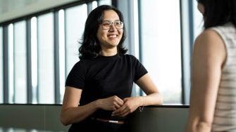 RNA institute researcher smiling