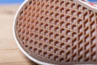 Underneath shoe - vulcanised rubber