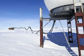 Telecommunication unit of Antarctic research station