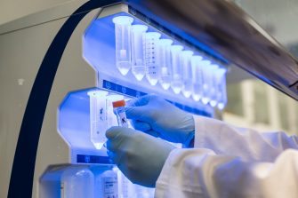 Scientists at work at the RNA Accelerator – the core facility  within the UNSW RNA Institute designed to expedite the discovery, manufacture and translation of RNA-based therapeutics and other products.