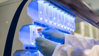 Scientists at work at the RNA Accelerator – the core facility  within the UNSW RNA Institute designed to expedite the discovery, manufacture and translation of RNA-based therapeutics and other products.