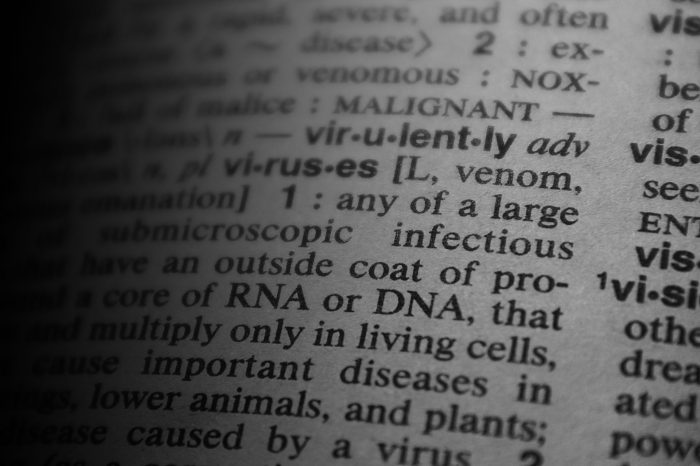 Abstract image of a newspaper article mentioning RNA