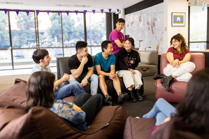 Students at UNSW on-campus accommodation