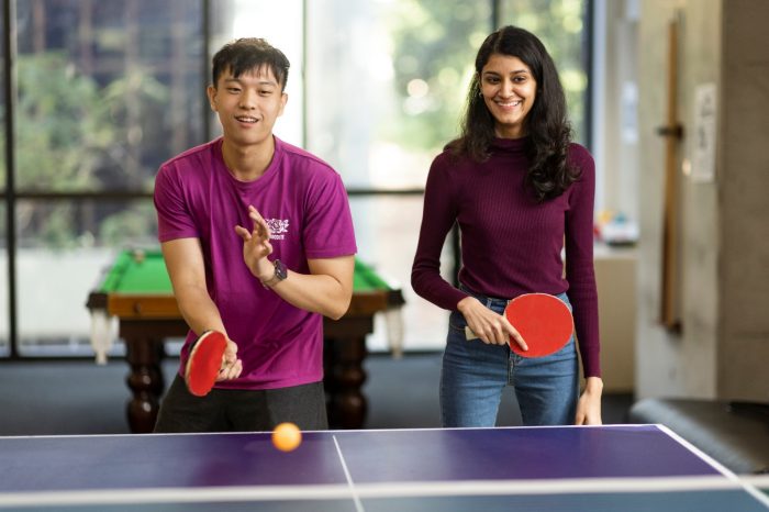 Students at UNSW on-campus accommodation