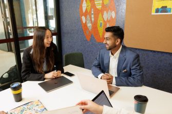 a group of Co-op students in the UNSW campus
