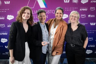 UNSW team accepting 2024 AWEI award