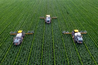 Photo of commercial crop harvesting