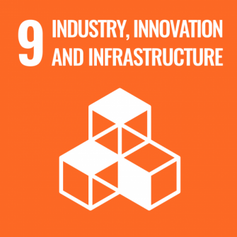 UN Sustainable Development Goals icon 9: Industry Innovation and Infrastructure