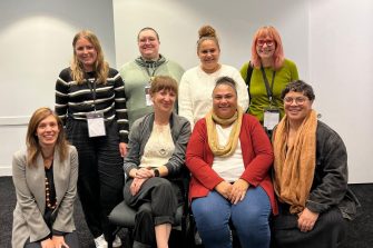 Back row, L-R: Ashley Shepherd, Yssy Burton-Clark, Zoe Sands, Rebecca Reeve; Front row, L-R: Samantha Rich, Ruth McCausland, Loretta Bolton, Peta MacGillivray