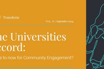 Transform Vol. 8 - The Universities Accord: Where to now for Community Engagement?