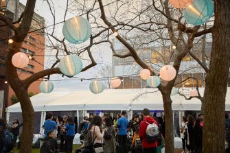 Students at Orientation Week for Business School