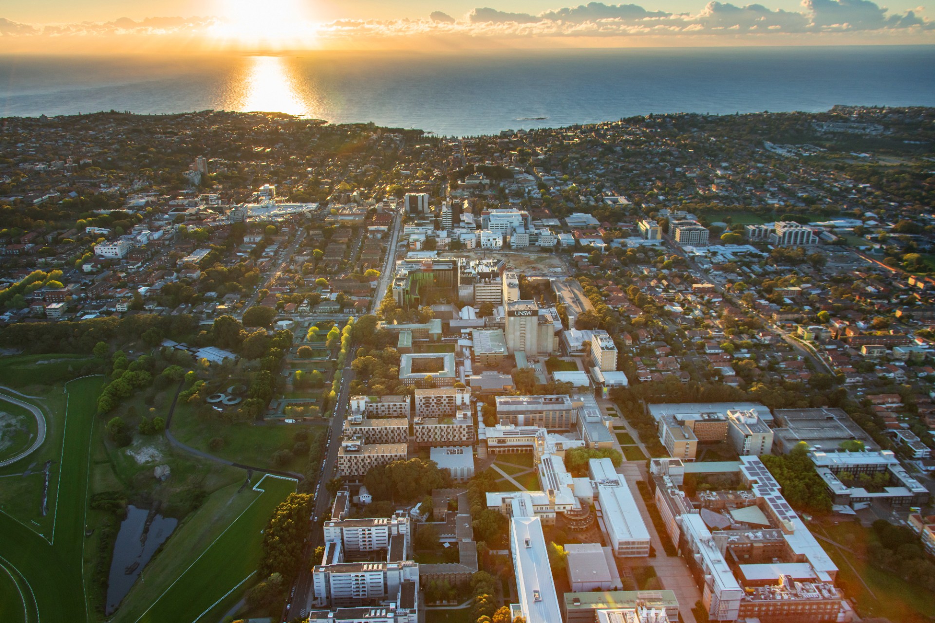 Aerial photograph of UNSW Kensington campus.