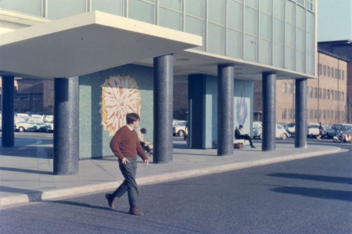 West walls of Dalton undercroft, July 1964, (UNSW Archives CN130/156)