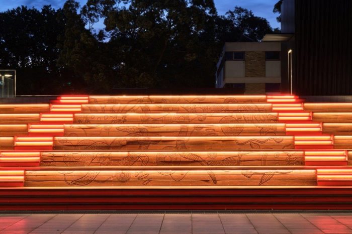 Uncle Greg Simms, with guidance by Aunty Marjorie Dixon and Uncle Assen Timbery and interpretations by Danièle Hromek and Samantha Rich – Guruwaal