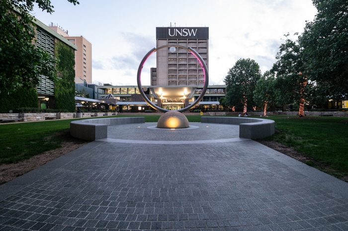 Library lawn lighting refresh at UNSW Sydney