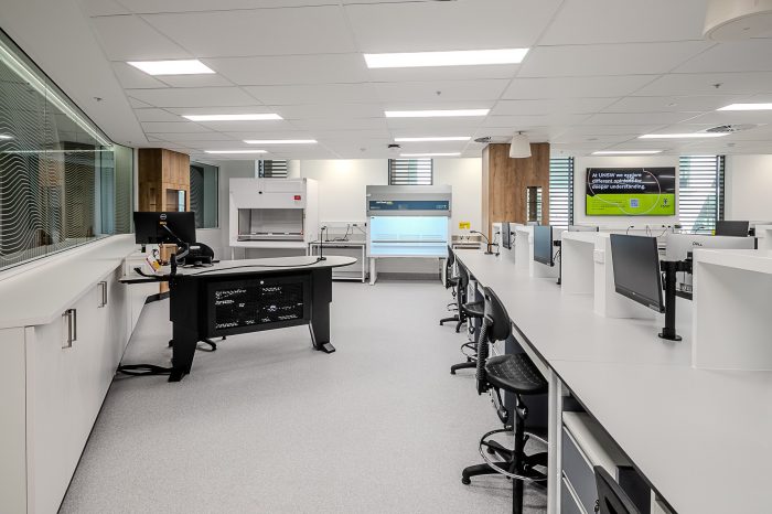 Pharmacy teaching space in the Wallace Wurth Building