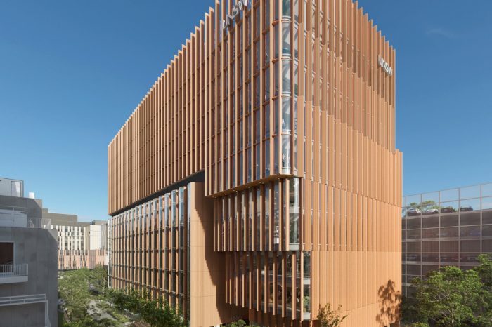 Artist's impression of UNSW's new Education Building (G25) view from Mathews Building