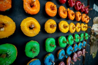 Photograph of mardi gras decorations