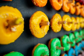Photograph of mardi gras decorations