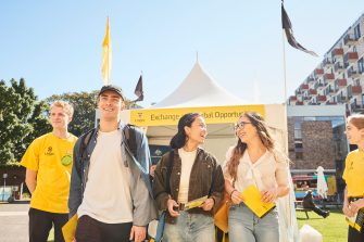 Happy students at Open day
