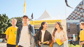 Happy students at Open day
