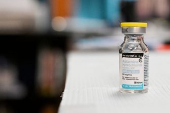 A phial of generic ketamine