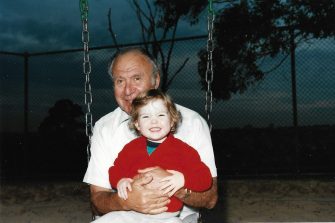 Tess Scholfield-Peters and her grandfather, Hermann Pollnow. Tess Scholfield-Peters