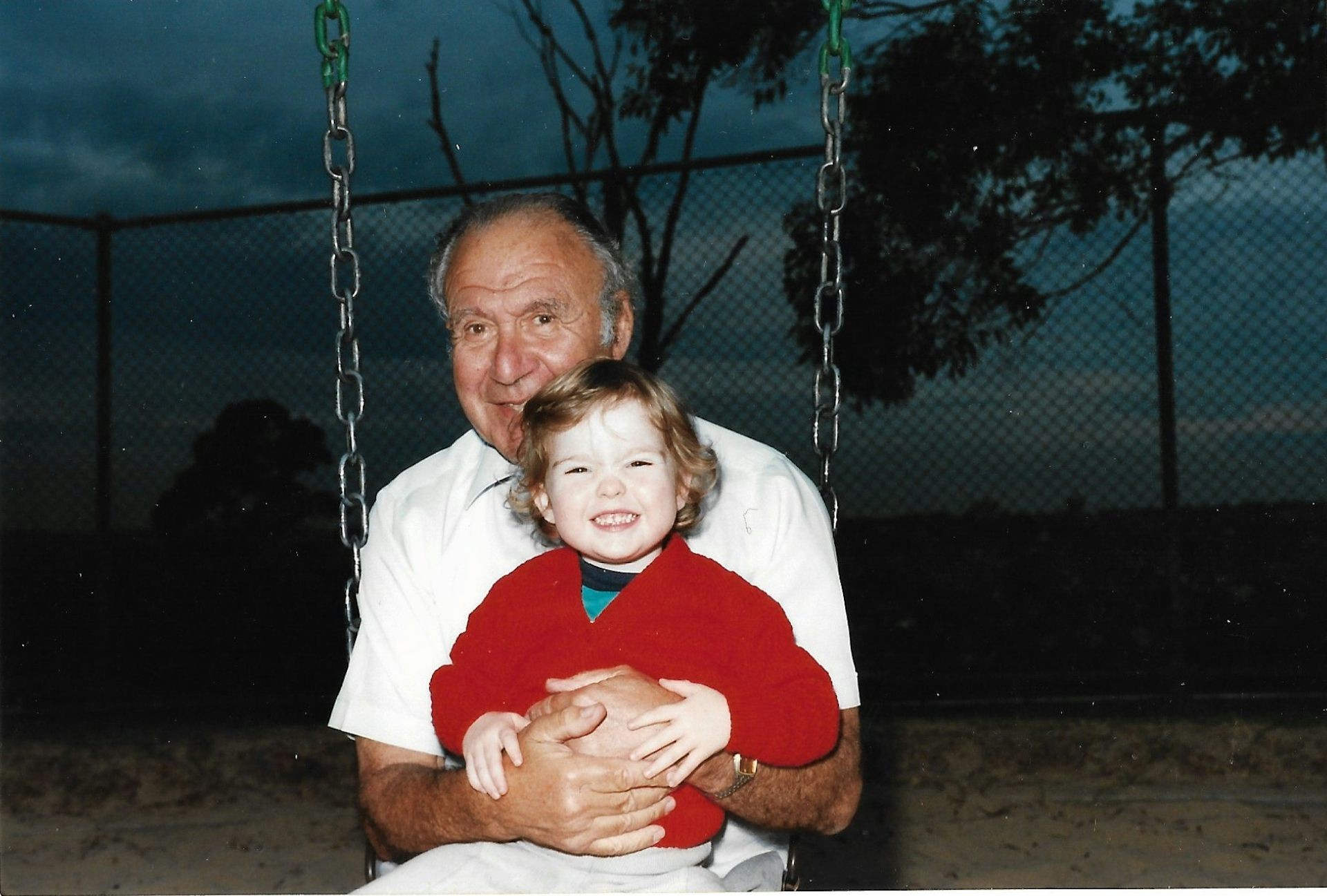 Tess Scholfield-Peters and her grandfather, Hermann Pollnow. Tess Scholfield-Peters
