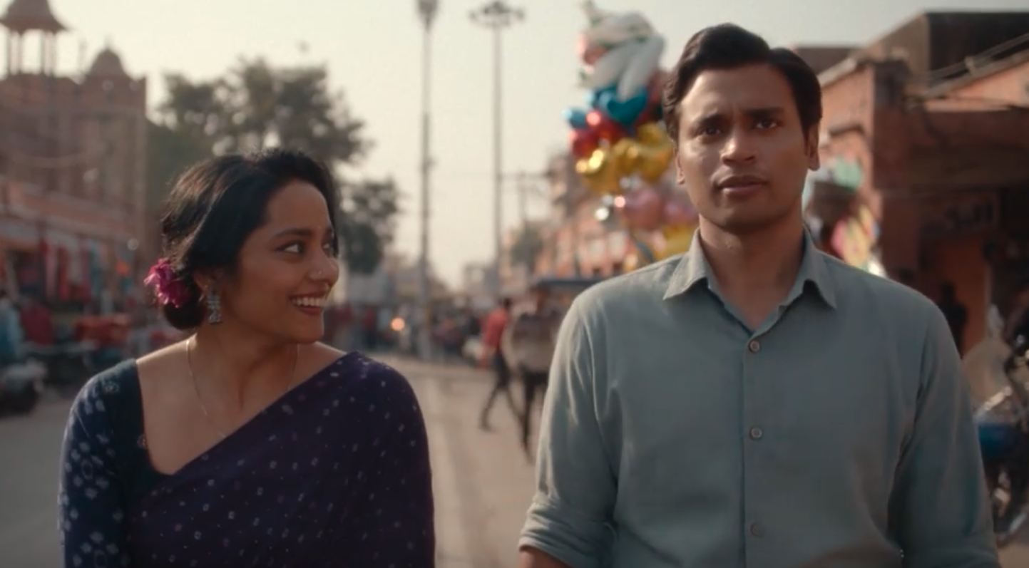 Screenshot of scene showing two main characters of SBS's Four Years Later