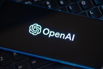 SearchGPT page seen on the smartphone and official OpenAI company logo on background. New AI search tool. 