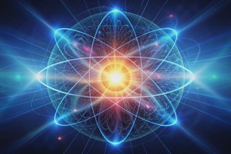 Abstract representing the concept of quantum energy, quantum, energy, abstract,science, physics, futuristic. Created by AI.