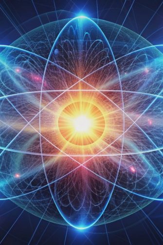 Abstract representing the concept of quantum energy, quantum, energy, abstract,science, physics, futuristic. Created by AI.