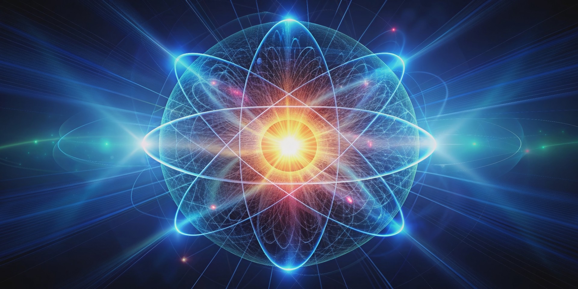 Abstract representing the concept of quantum energy, quantum, energy, abstract,science, physics, futuristic. Created by AI.