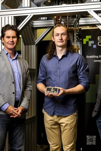 Dr Thomas Ohki, Professor David Reilly, Dr Samuel Bartee and Professor Andrew Dzurak