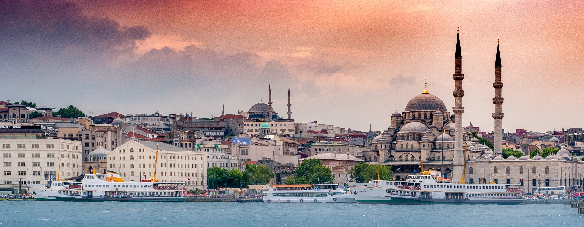 A view of Istanbul across the river