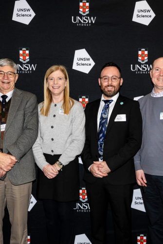 Dr Marjorie O’Neill, Emeritus Professor Ian Dawes, Professor Vanessa Hayes, Associate Professor Dr Martin Smith, Professor Marc Wilkins and Dr Helena Mangs at reception marking 25 years of The Ramaciotti Centre for Genomics