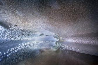 Sunset above the clouds.