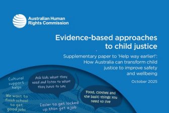 AHRC Evidence-based approaches to child justice