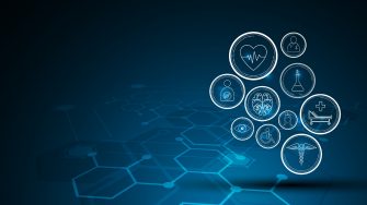 medical, health care, science, lab, research, hospital, clinical, doctor, sci fi, design, element, icon, interactive, perspective, background, concept, texture, pattern, circuit, hexagon, cyber, technology, hi tech, innovation, innovative, app, network, connection, data, blue, gradient, theme, graphic, vector, illustration,